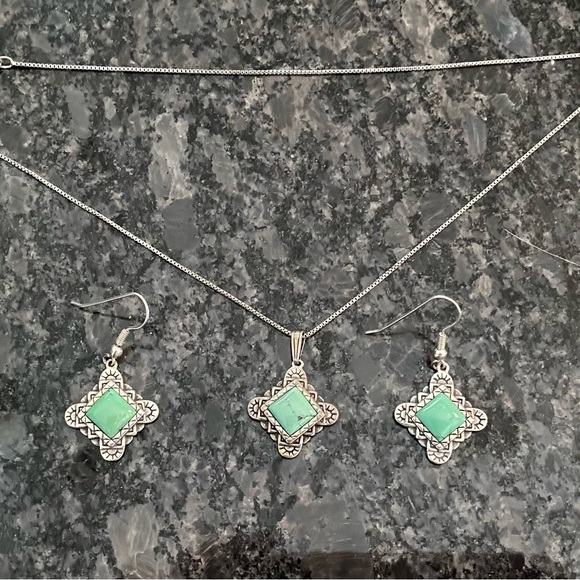 Jewelry - Necklace and earrings set, new without tags, no real details to be had.